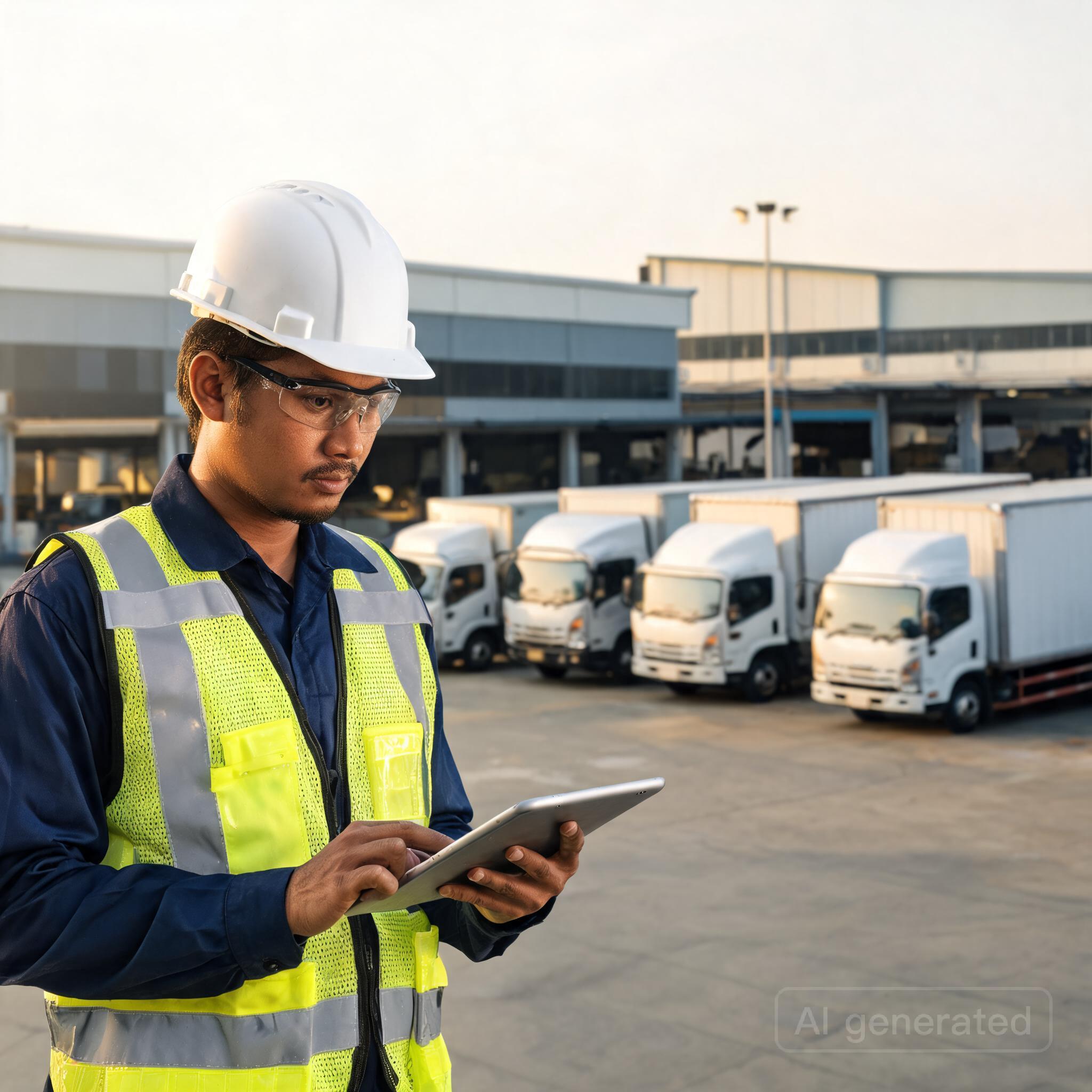 Ilustrasi Panduan Memilih Armada Trucking untuk Ekspedisi Darat