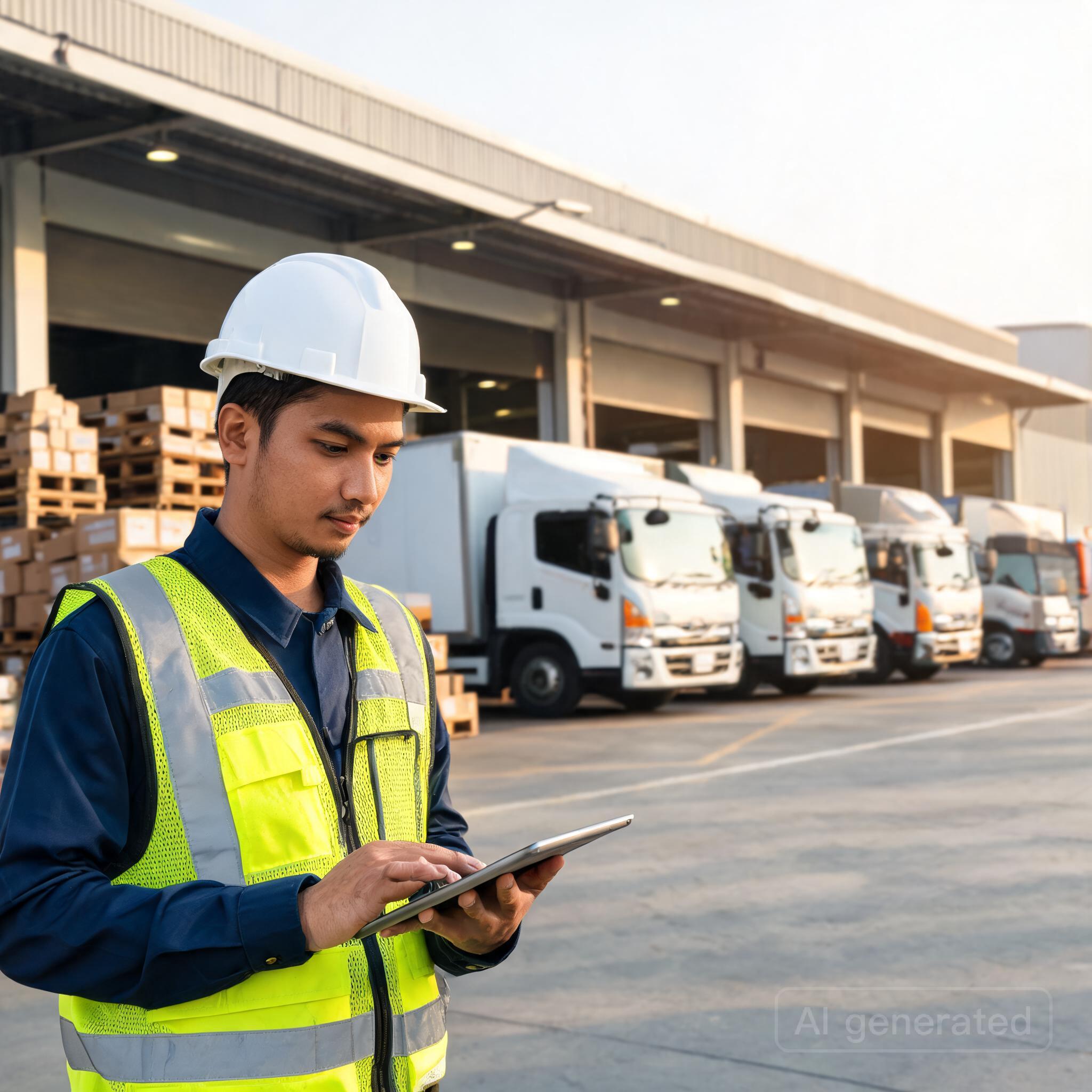 Ilustrasi Panduan Memilih Armada Trucking untuk Ekspedisi Darat