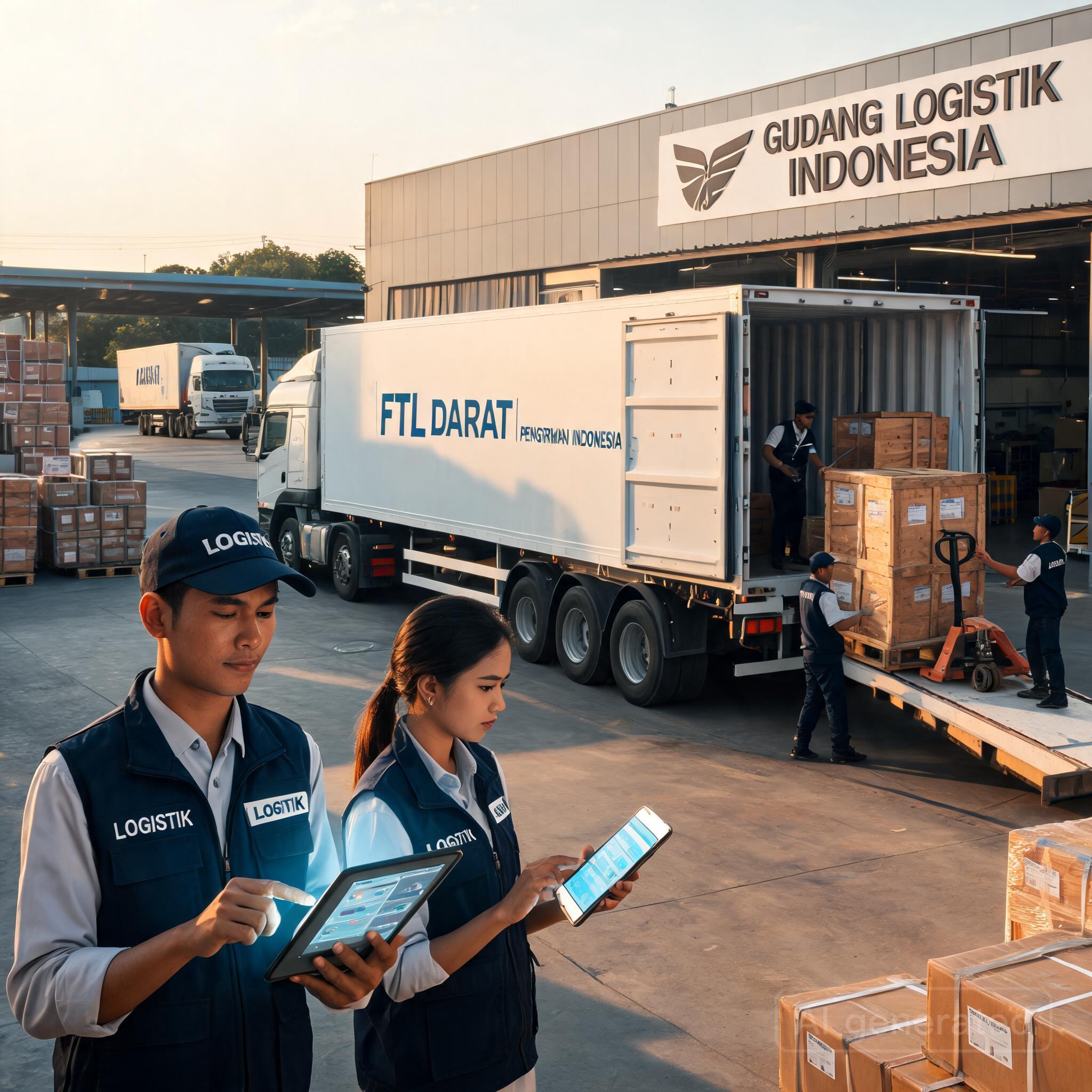 Ilustrasi Solusi Full Truck Load FTL untuk Distribusi Masif