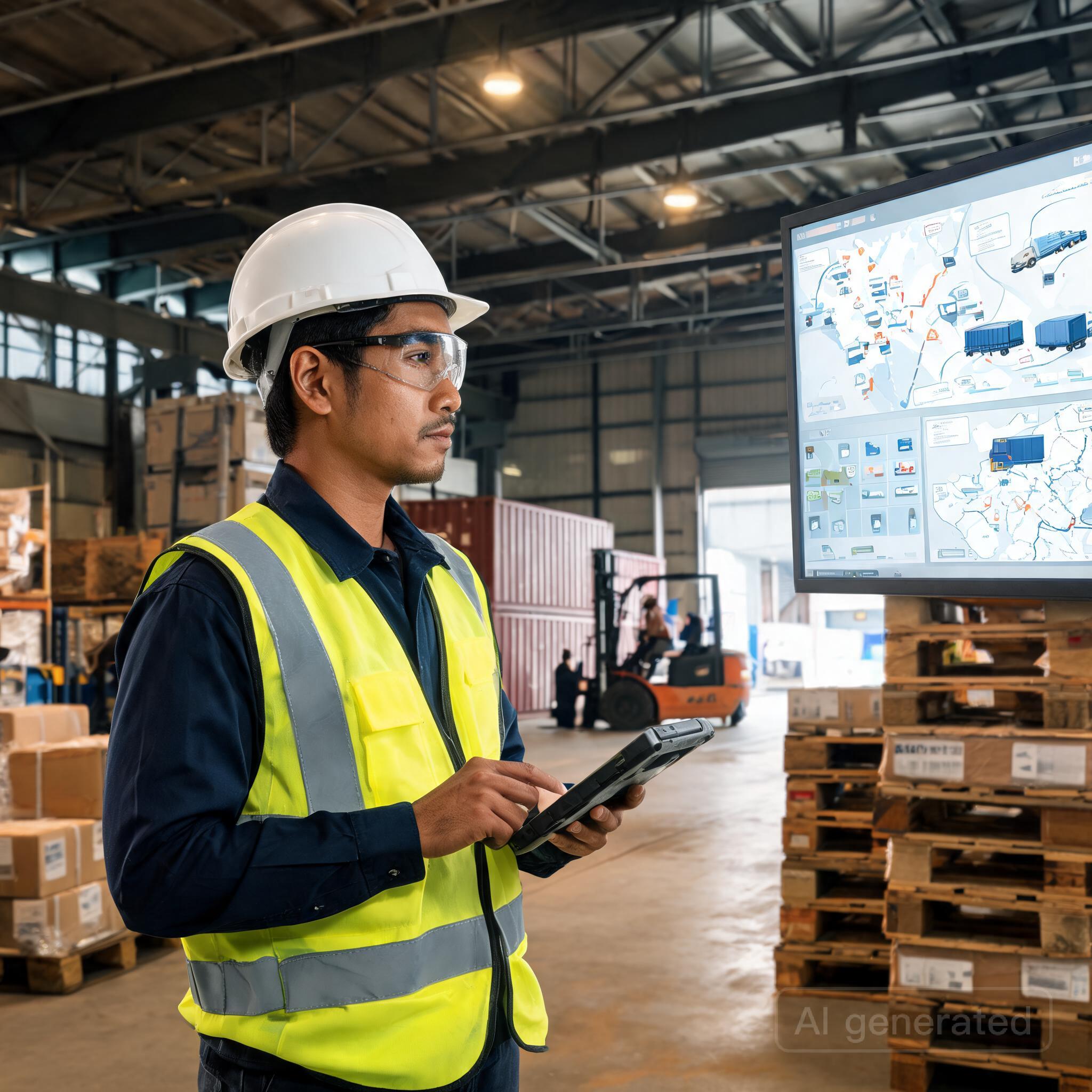 Ilustrasi Menguasai Intelligent Logistics 2026: Solusi AI NAVIS LBS untuk Efisiensi Kargo Korporat