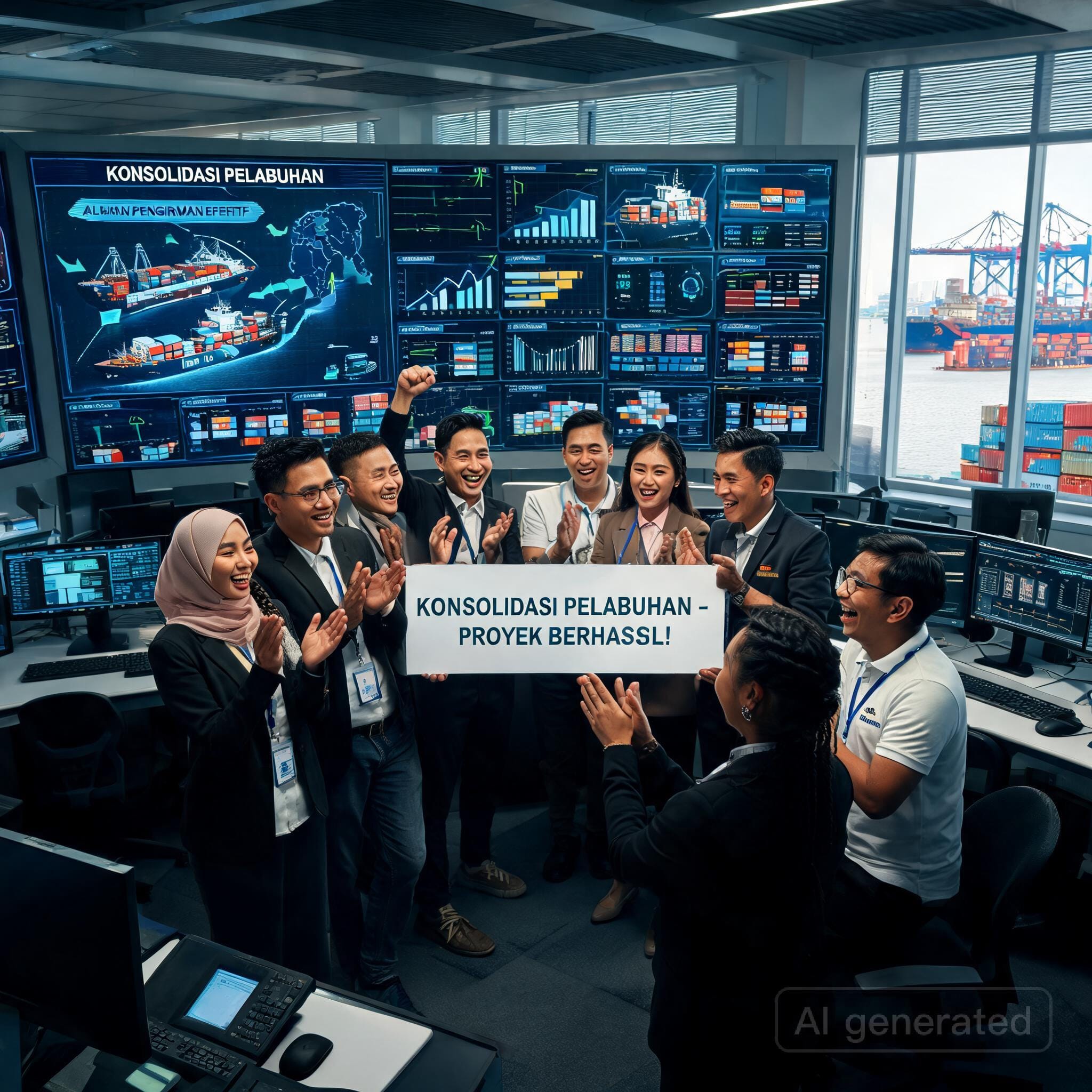 Ilustrasi Strategi Konsolidasi Barang di Gudang Pelabuhan